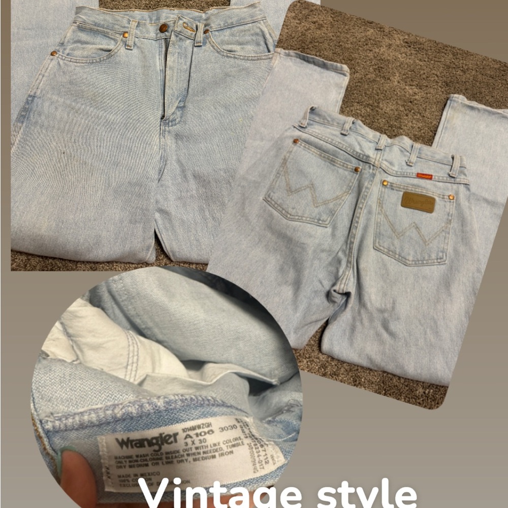 Vintage Wrangler Light Blue Jeans